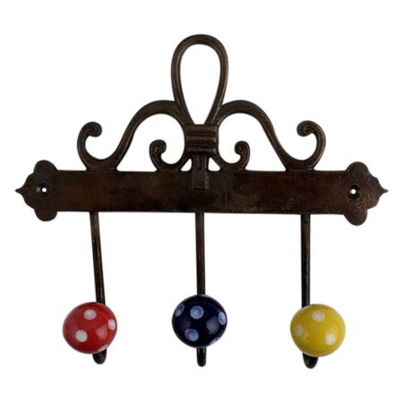 Multi Dot Ceramic Iron Hooks